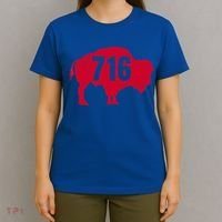 716 Area Code Buffalo New York Bflo Wny Meaningful Gift T-Shirt thumb 4
