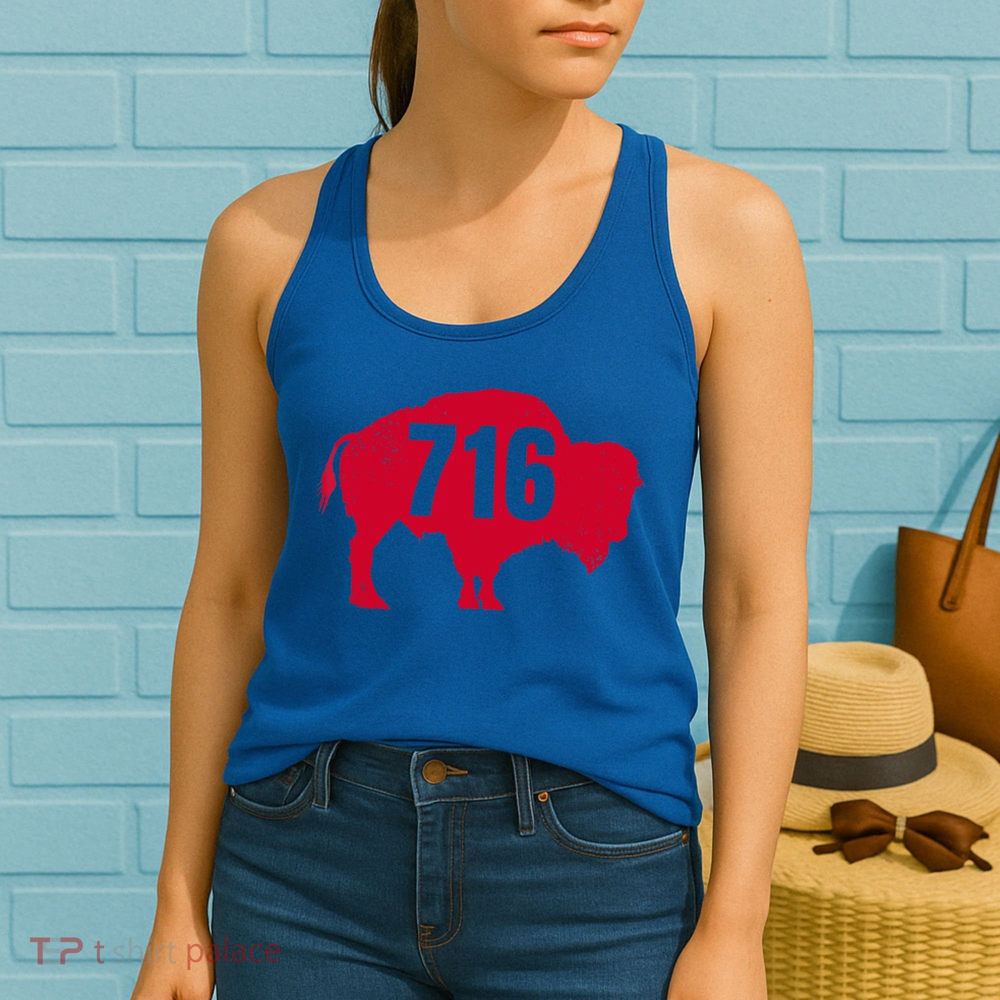 716 Area Code Buffalo New York Bflo Wny Meaningful Gift Women's Tank Top