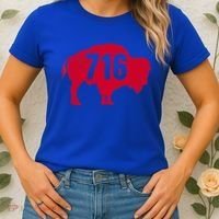 716 Area Code Buffalo New York Bflo Wny Meaningful Gift Women's T-Shirt thumb 2