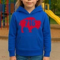 716 Area Code Buffalo New York Bflo Wny Meaningful Gift Kids Hoodie thumb 3