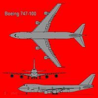 747 Airplane Hand Drawn Graphic Plane Santa Hat thumb 1