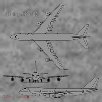 747 Airplane Hand Drawn Graphic Plane Toddler Hoodie thumb 2