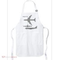 747 Airplane Hand Drawn Graphic Plane Apron thumb 0