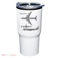 747 Airplane Hand Drawn Graphic Plane Tumbler thumb 0