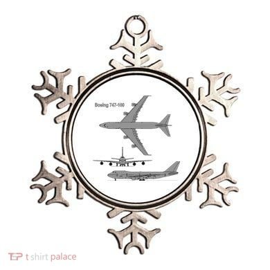747 Airplane Hand Drawn Graphic Plane Ornament