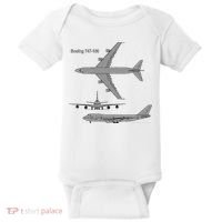 747 Airplane Hand Drawn Graphic Plane Baby Bodysuit thumb 0
