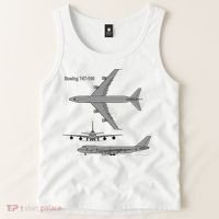 747 Airplane Hand Drawn Graphic Plane Tank Top thumb 2