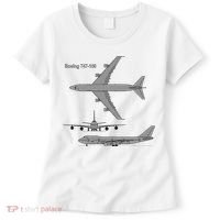 747 Airplane Hand Drawn Graphic Plane Women's T-Shirt thumb 0