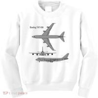 747 Airplane Hand Drawn Graphic Plane Kids Sweatshirt thumb 0