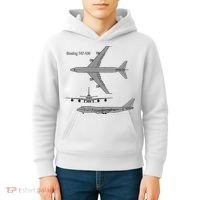 747 Airplane Hand Drawn Graphic Plane Kids Hoodie thumb 4