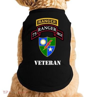 75th Army Ranger Gift Veteran White Gift Doggie Tank