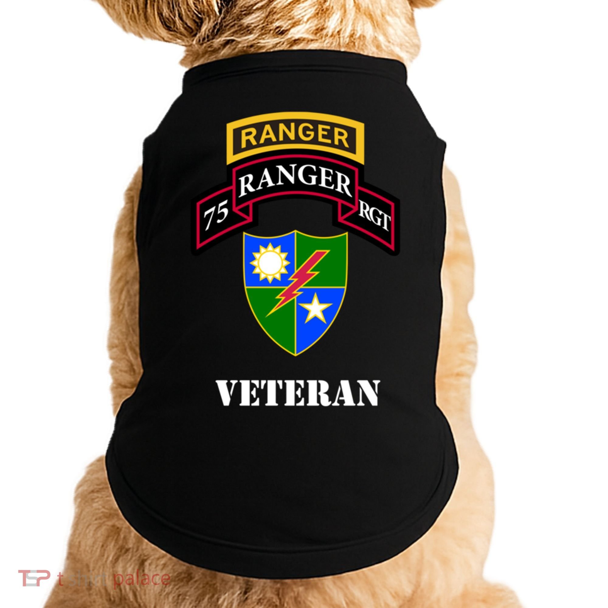 75th Army Ranger Gift Veteran White Gift Doggie Tank