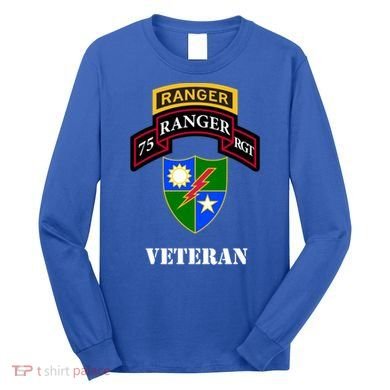 75th Army Ranger Gift Veteran White Gift Long Sleeve Shirt
