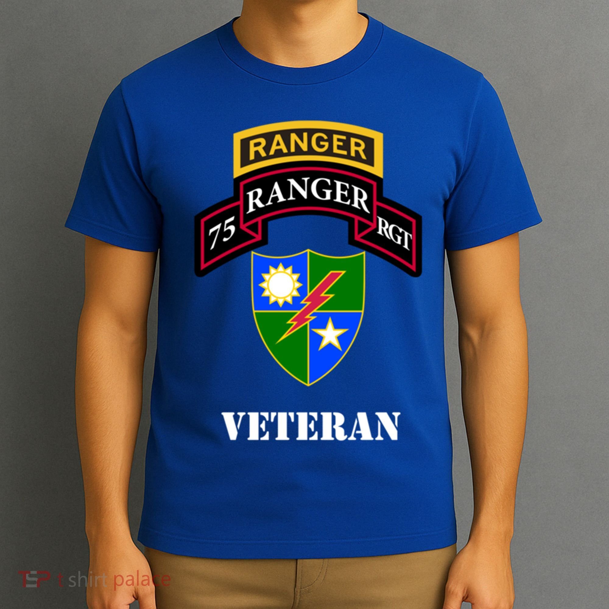 75th Army Ranger Gift Veteran White Gift T-Shirt