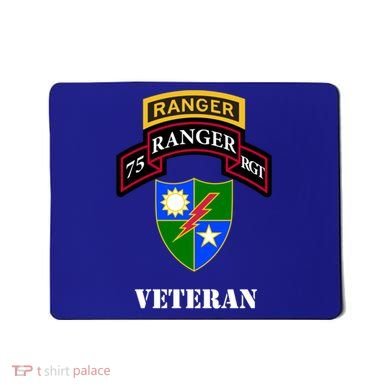 75th Army Ranger Gift Veteran White Gift Mousepad