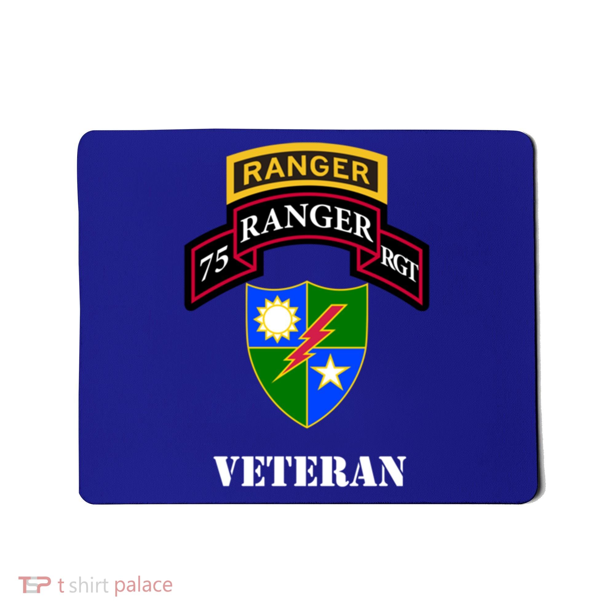 75th Army Ranger Gift Veteran White Gift Mousepad