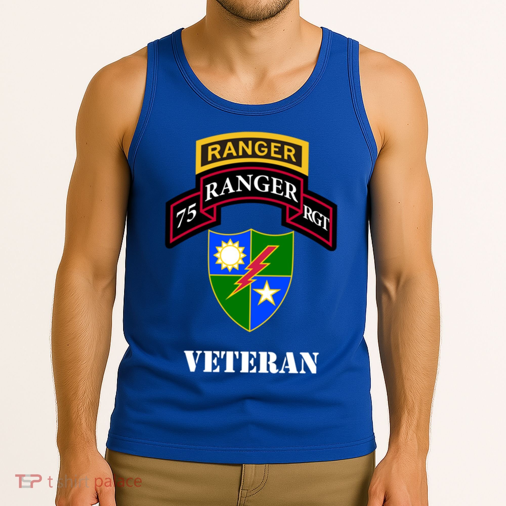 75th Army Ranger Gift Veteran White Gift Tank Top