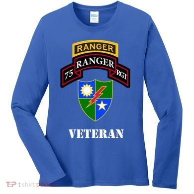 75th Army Ranger Gift Veteran White Gift Women's Long Sleeve Shirt