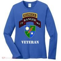75th Army Ranger Gift Veteran White Gift Women's Long Sleeve Shirt thumb 0