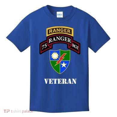 75th Army Ranger Gift Veteran White Gift Kids T-Shirt