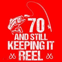 70 And Still Keeping It Reel Fishing 70th Birthday Gifts Santa Hat thumb 1