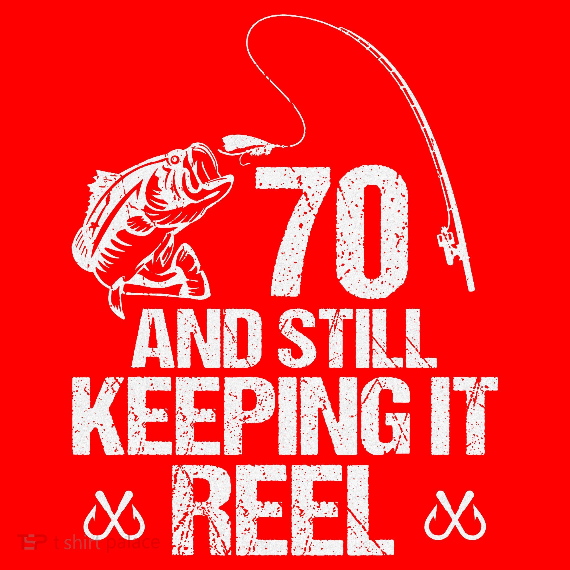 70 And Still Keeping It Reel Fishing 70th Birthday Gifts Santa Hat