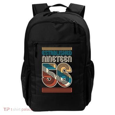 70th Birthday 1956 Established Nineteen 56 Backpack