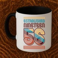 70th Birthday 1956 Established Nineteen 56 Coffee Mug thumb 2