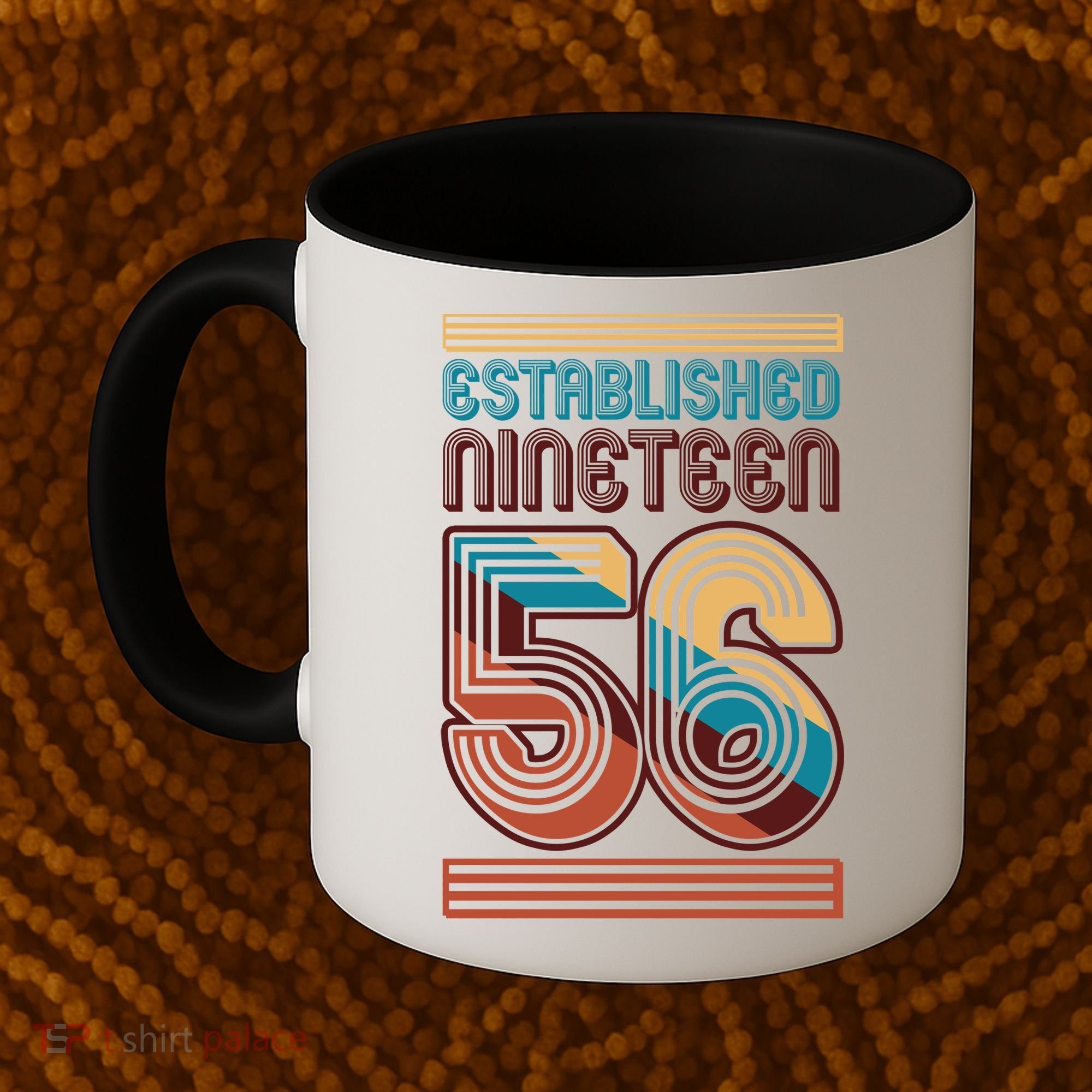 70th Birthday 1956 Established Nineteen 56 Coffee Mug