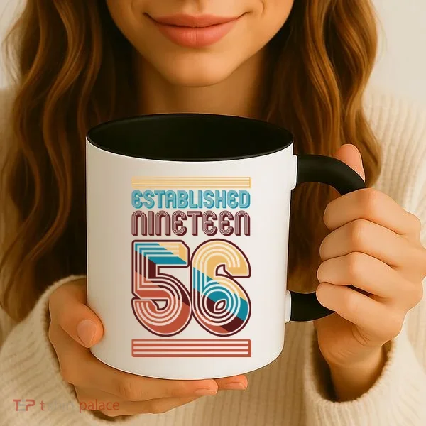 70th Birthday 1956 Established Nineteen 56 Coffee Mug