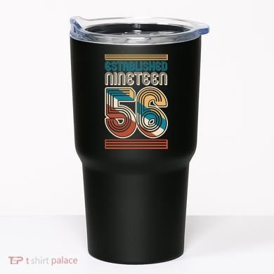 70th Birthday 1956 Established Nineteen 56 Tumbler