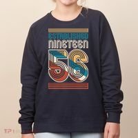 70th Birthday 1956 Established Nineteen 56 Women's Sweatshirt thumb 0