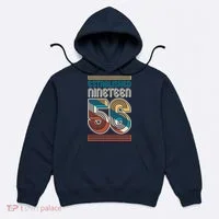 70th Birthday 1956 Established Nineteen 56 Hoodie thumb 0