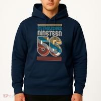 70th Birthday 1956 Established Nineteen 56 Hoodie thumb 2