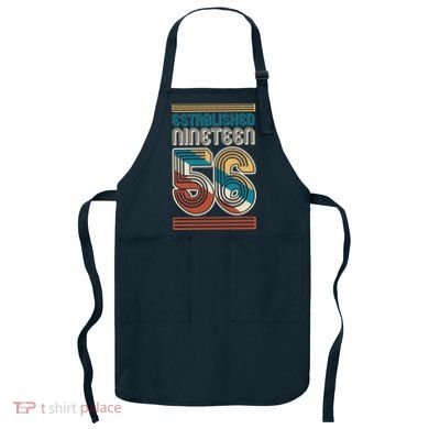 70th Birthday 1956 Established Nineteen 56 Apron
