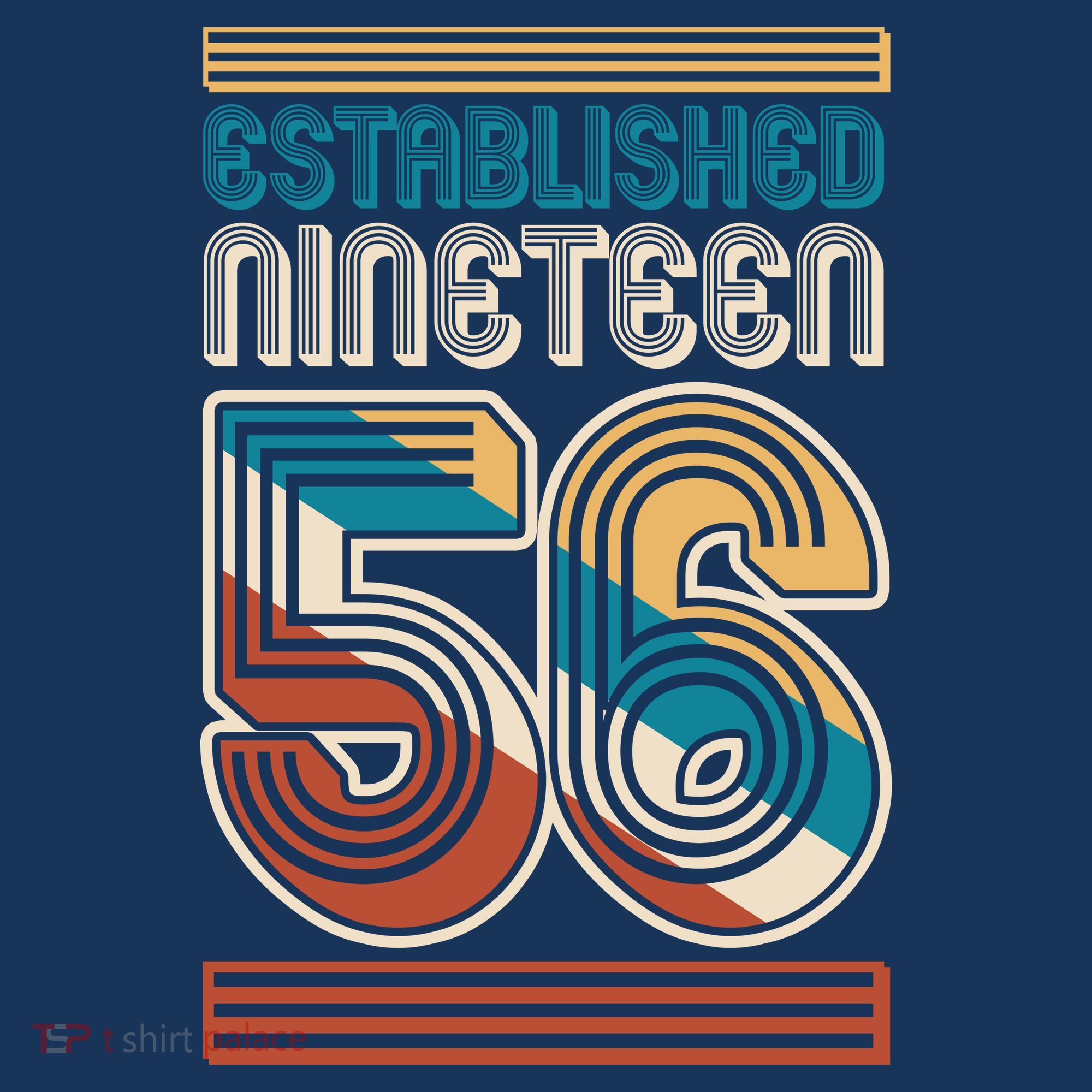 70th Birthday 1956 Established Nineteen 56 Sweatshirt