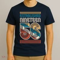70th Birthday 1956 Established Nineteen 56 T-Shirt thumb 3