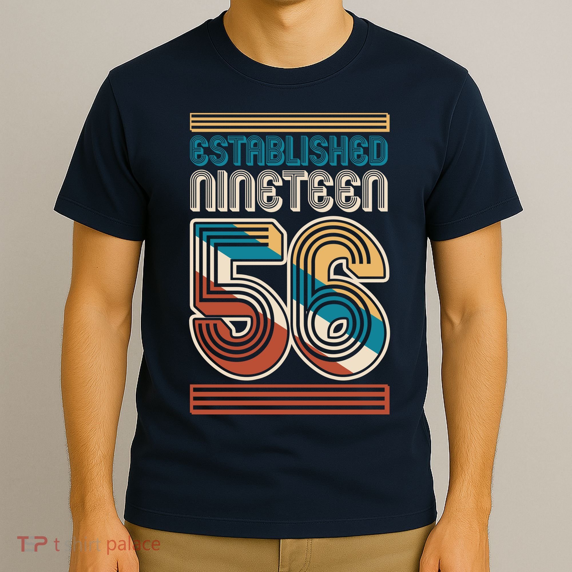 70th Birthday 1956 Established Nineteen 56 T-Shirt