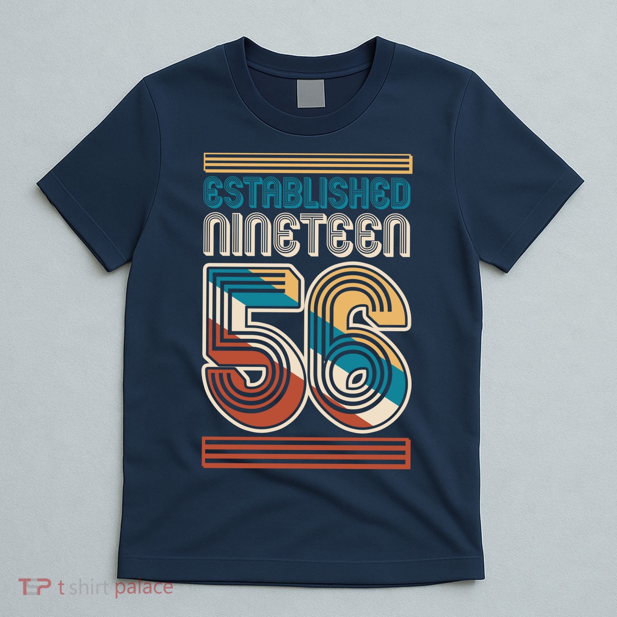 70th Birthday 1956 Established Nineteen 56 T-Shirt