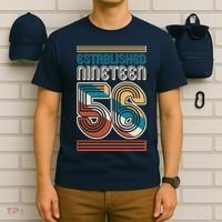 70th Birthday 1956 Established Nineteen 56 T-Shirt thumb 6