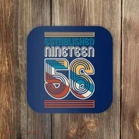 70th Birthday 1956 Established Nineteen 56 Coaster thumb 0