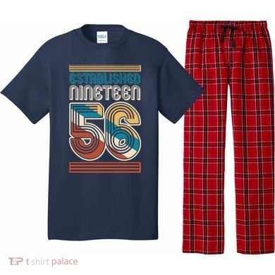70th Birthday 1956 Established Nineteen 56 Pajama Set