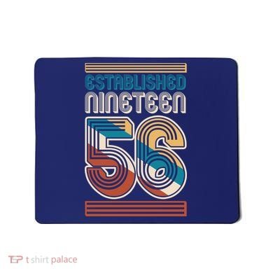 70th Birthday 1956 Established Nineteen 56 Mousepad