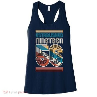 70th Birthday 1956 Established Nineteen 56 Women's Tank Top