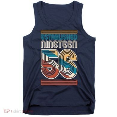 70th Birthday 1956 Established Nineteen 56 Tank Top