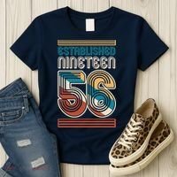 70th Birthday 1956 Established Nineteen 56 Women's T-Shirt thumb 3
