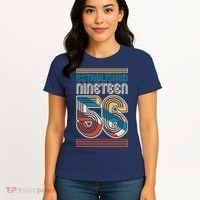 70th Birthday 1956 Established Nineteen 56 Women's T-Shirt thumb 4