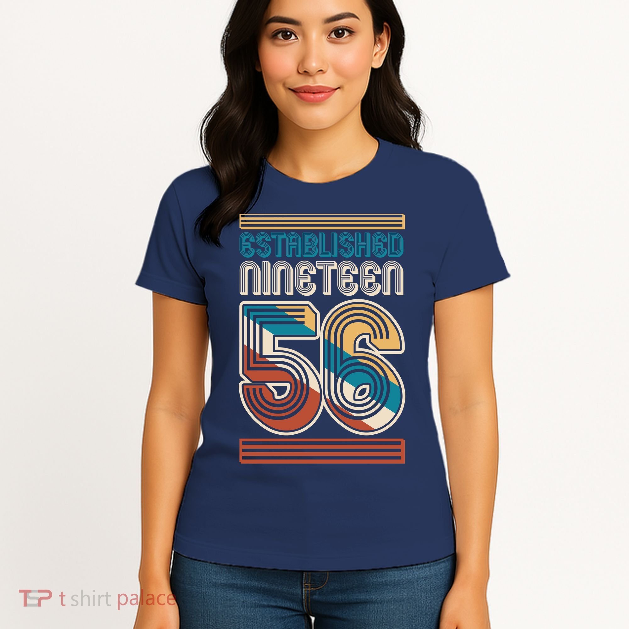 70th Birthday 1956 Established Nineteen 56 Women's T-Shirt