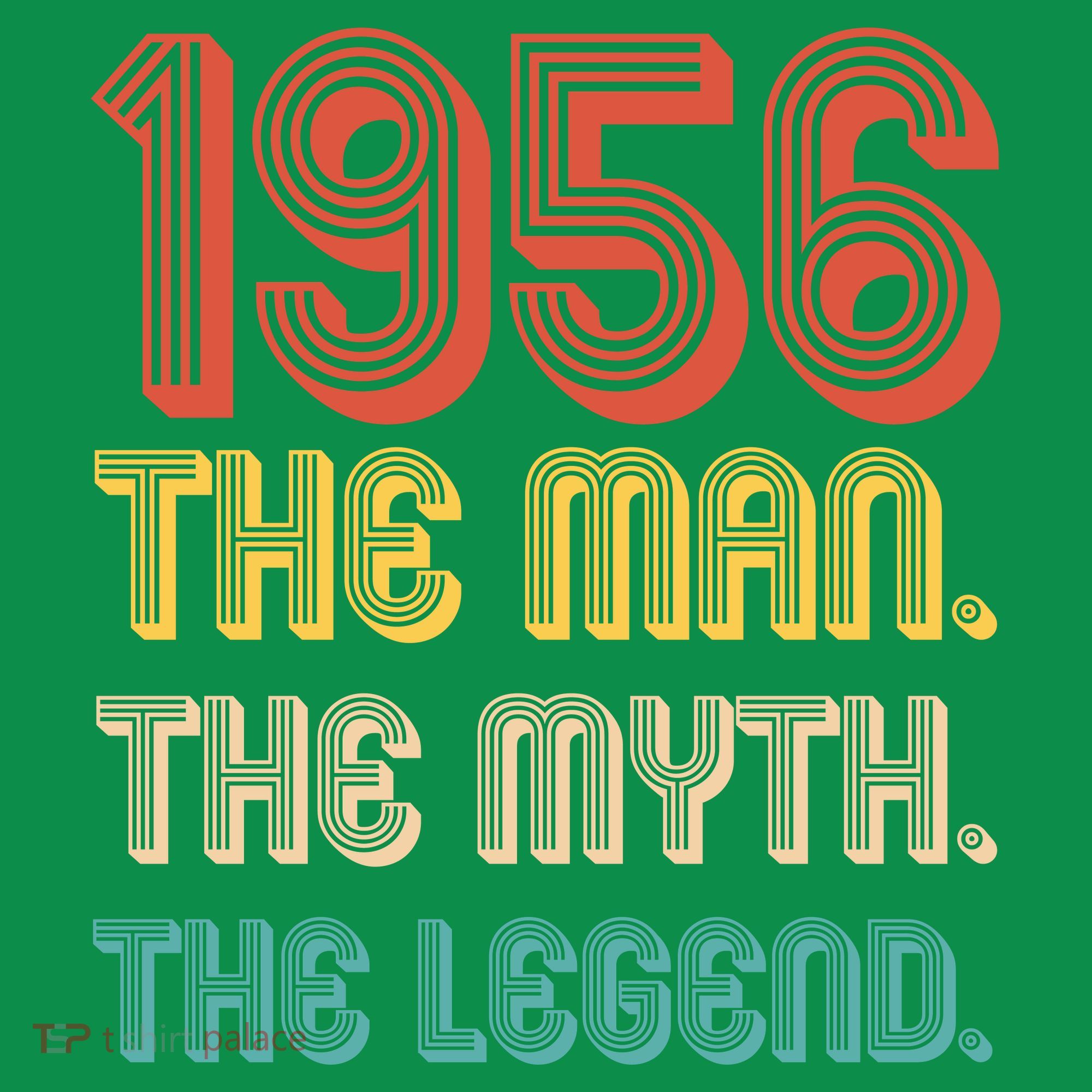 70th Birthday 1956 The Man Myth The Legend Coaster