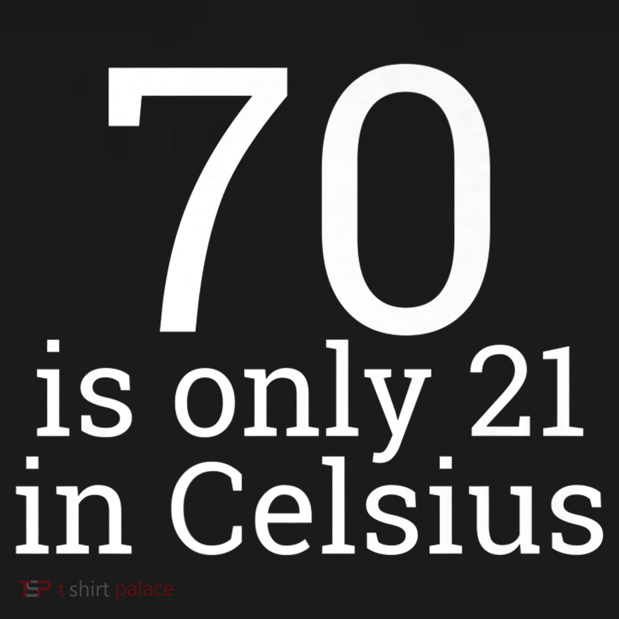 70th Birthday 70 is 21 in Celsius funny gift Apron